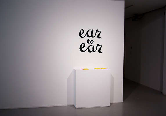 Ear to Ear, installation view